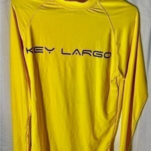INGREAR MANS LONG SLEEVE YELLOW KEY LARGO TSHIRT SIZE LARGE